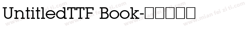 UntitledTTF Book字体转换